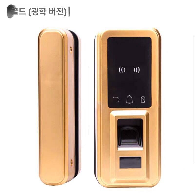 유리문도어락 무타공 번호키 원격 디지털 강화유리 솔리티 전자 원격제어 현관문 무타공도어락 - 상세 이미지 5