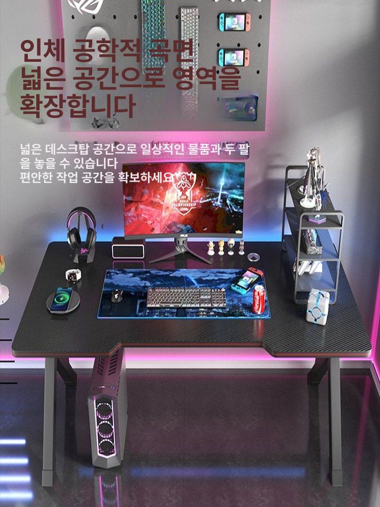 l자형 서재 코너형 공부 오른쪽 ㄱ자 대형 컴퓨터책상 형 나뭇결 코너 화이트 원목 - 상세 이미지 2