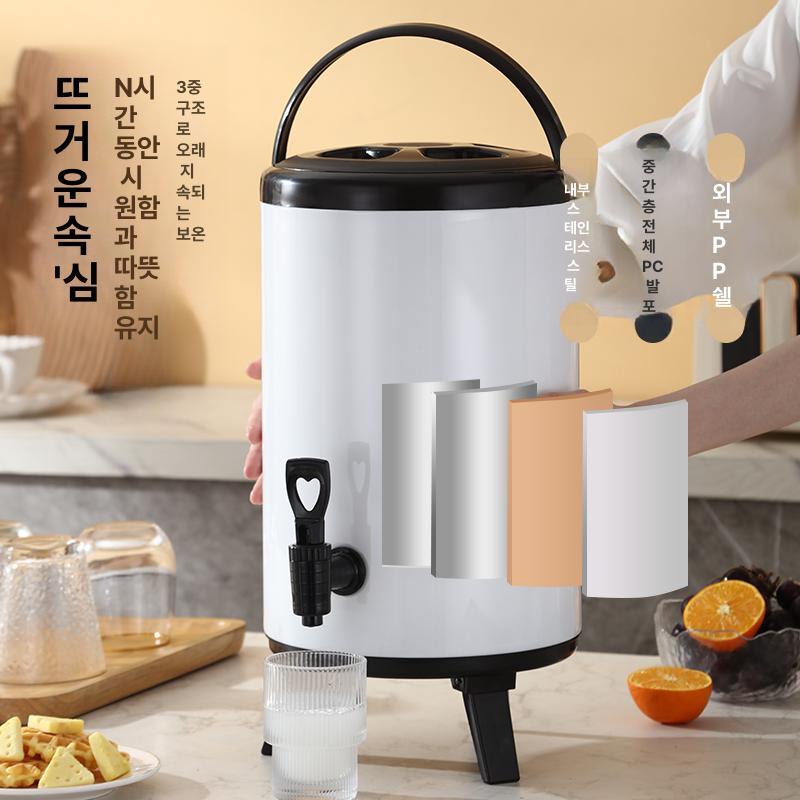 대형 물통 업소용 식당 대용량 물병 사각 농업용 가정용 물탱크 저장 스텐 양동이 냄비 - 상세 이미지 3