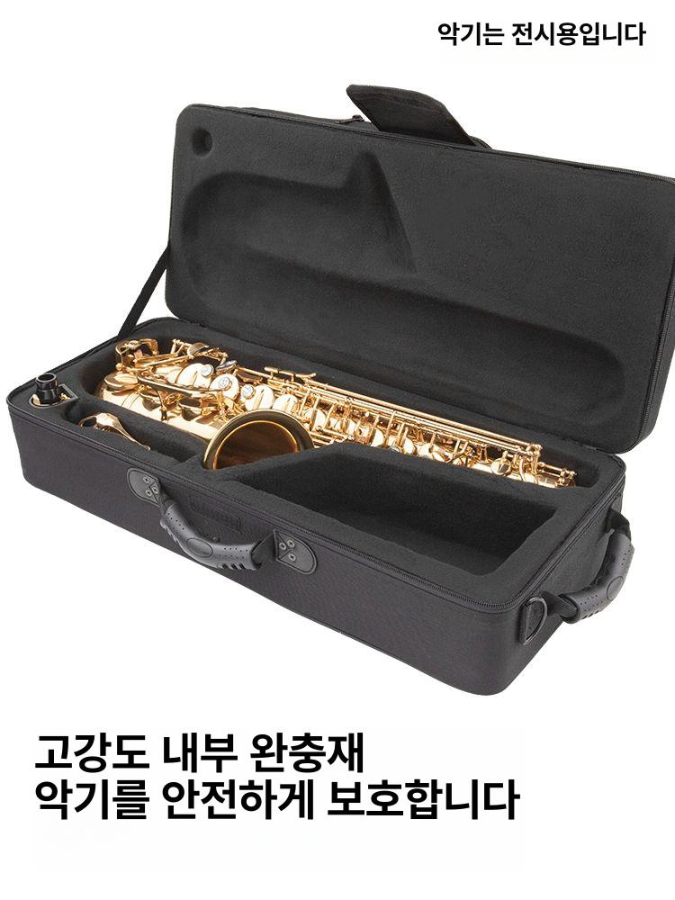 테너 색소폰 휴대용 스트랩 보관 알토 하드케이스 사각 악기가방 연습용 긱백 리드 - 상세 이미지 4
