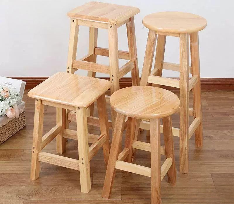 원형 스툴 의자 원목 월넛 45cm 베란다 현관 거실 인테리어 화분대 신발 수납선반 보조의자 - 상품 이미지