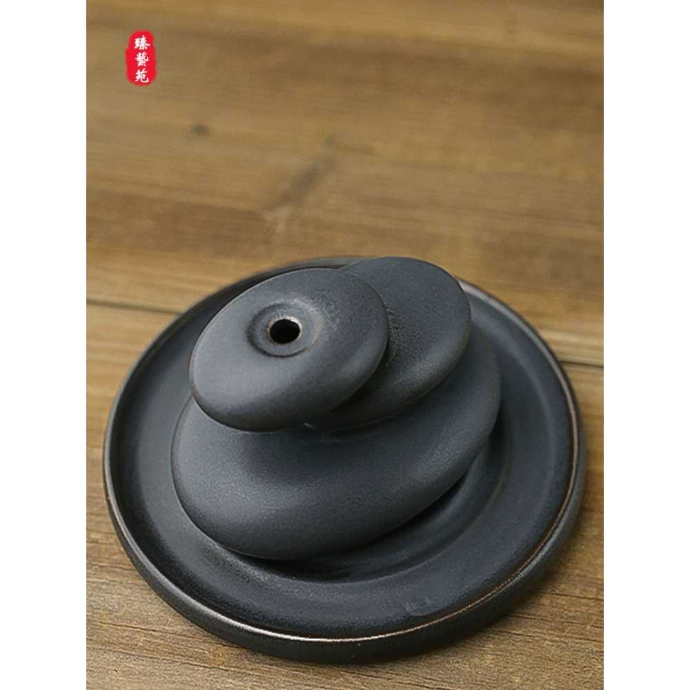 향받침대 향홀더 향스틱 장식품 아로마 조약돌 모양 촛대 피우기 향꽂이 뱃사공 - 상세 이미지 3