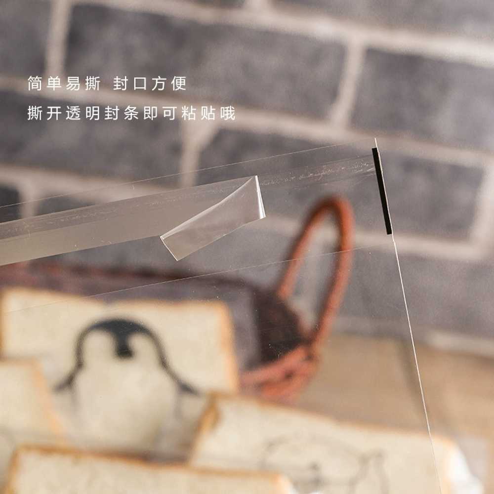 식빵 샌드위치 토스트 스콘 베이커리포장지 비닐백 영어 도넛 빵집 비닐봉투 올 - 상세 이미지 4