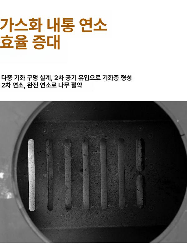 가정용 나무 난로 실내 고구마 캠핑 장작 주물 무쇠 펠릿 화목 벽난로 다기능 꾸버스 오븐 - 상세 이미지 2