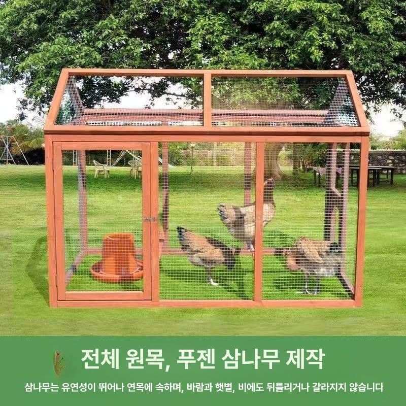 조립식 닭장 철망 산란 그물망 토끼장 케이지 이동식닭장 키우기 양계장 대형닭장 울타리 닭 - 상세 이미지 3