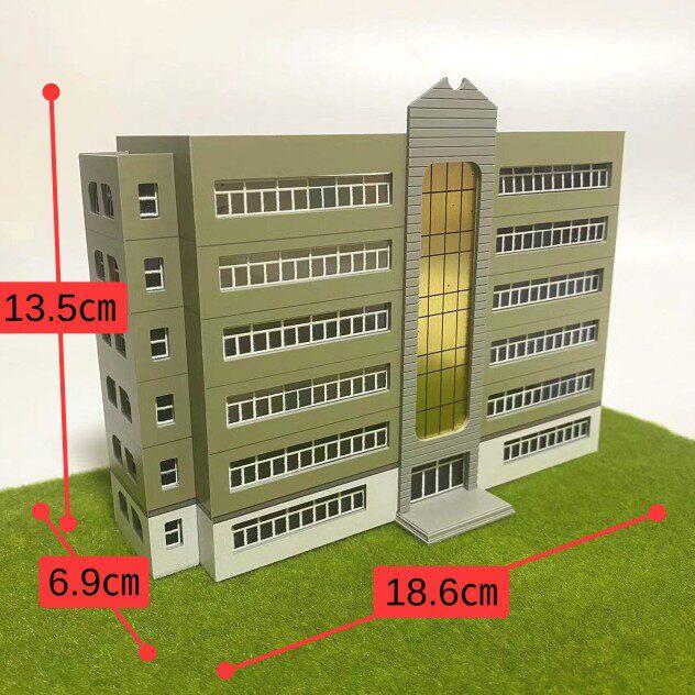 미니 학교 건물모형 만들기 DIY 빌딩 미니어쳐 피규어 건축 모델 - 상세 이미지 3