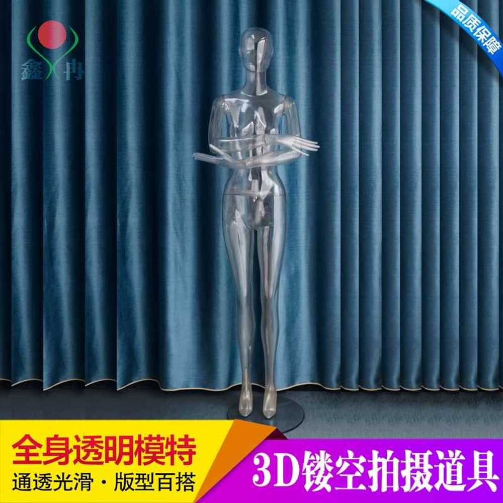 고스트 전신 누끼 사람 속옷 투명마네킹 디스플레이 모델 여성반신 전시대 진열대 - 상세 이미지 4