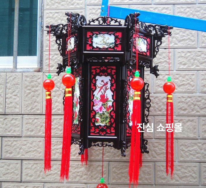 중식당 벽등 갓등 업소용 소품 램프 조명 앤틱 복고풍 장식 중국홍등 레트로 전통등 - 상세 이미지 3
