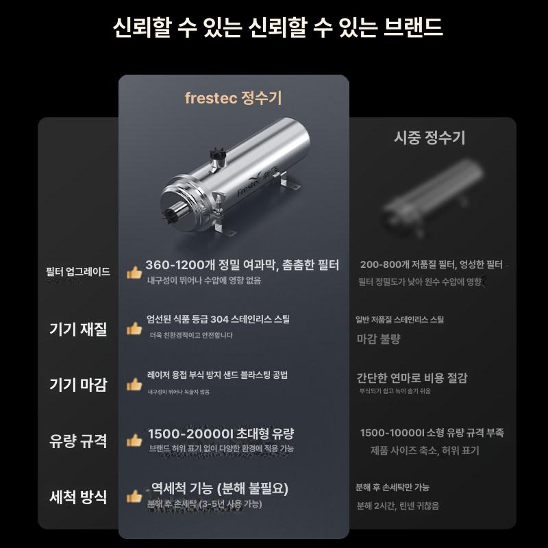 정수기 지하수정수필터 철분제거 저렴한 업소용 여과 수도물 전용 녹물 설비 농업용 - 상세 이미지 2