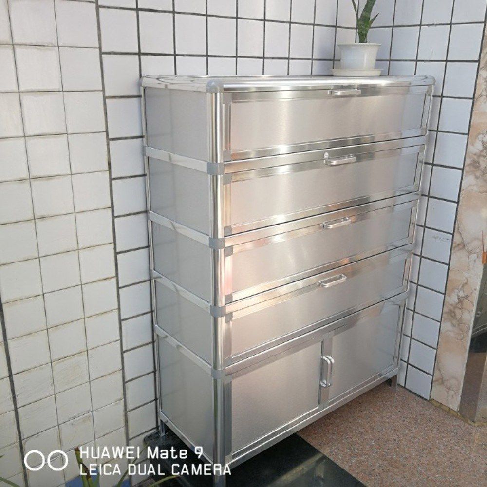대용량 스텐신발장 방수 공장 현관장 수납장 높이 선반 수납함 다용도 복도 보관 실내 - 상세 이미지 2