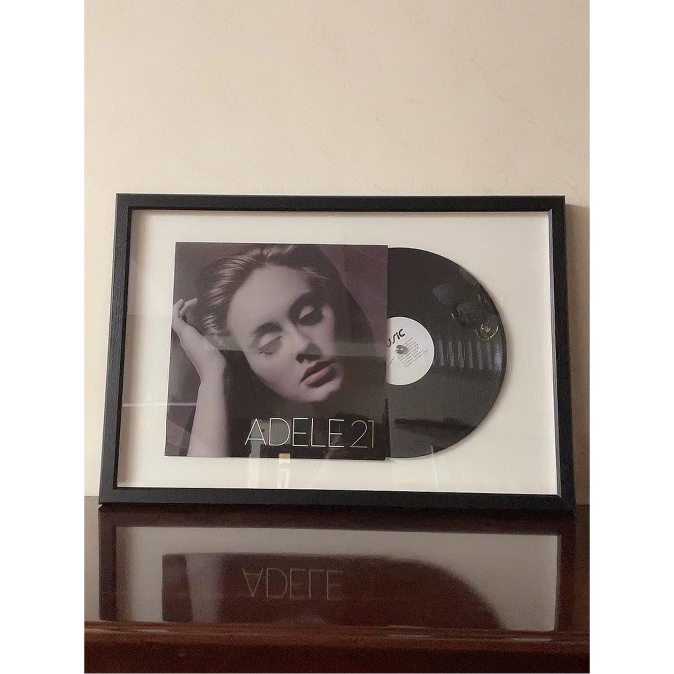 프레임 액자 LP판 장식 내부 터 커버 바이닐 40x60cm 케이스 검은색 레코드판 흰색 보관 - 상세 이미지 2