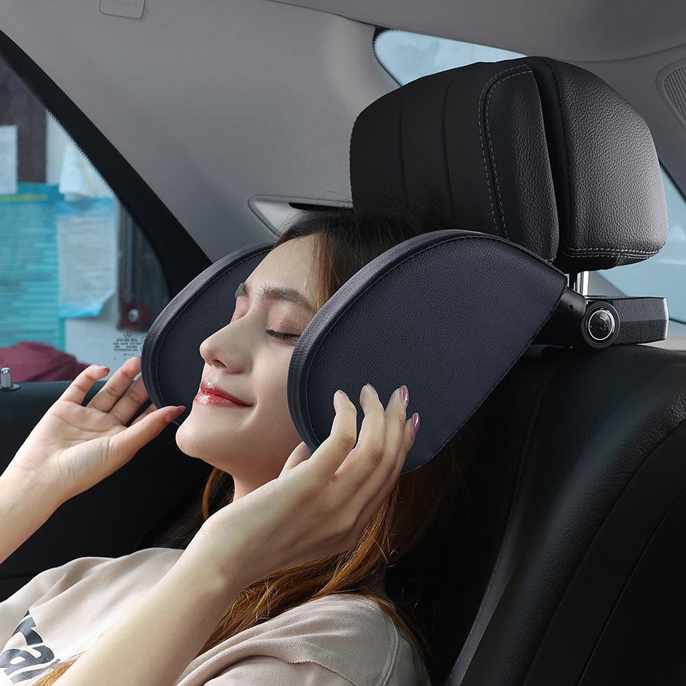자동차 베개 머리 지지대 차량용 통기성 받침대 쿠션 커버 목 조절가능 운전 부드러운 - 상세 이미지 4