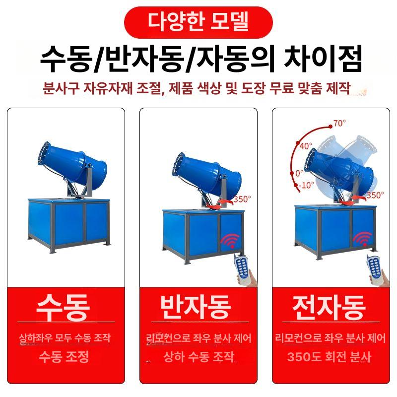 분무기 광역살수기 공사장 쿨링포그 안개포 미스트 살포기 먼지 축사용 건설현장 분사 - 상세 이미지 3
