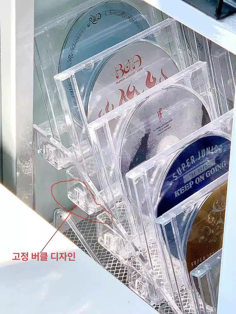아크릴 선반 진열대 CD 정리 보관대 앨범 디스플레이 전시 테이프 보관함 - 상세 이미지 5