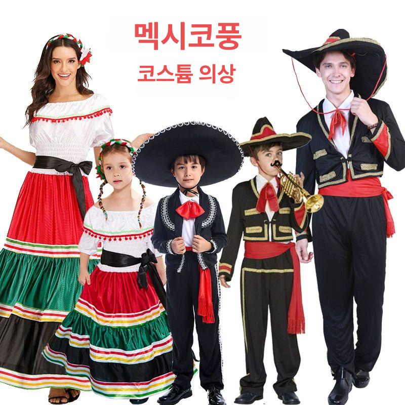 에스닉 판초 망토 티셔츠 여성 세계 전통 의상 민족풍 코스튬 프린트 상의 - 상세 이미지 4