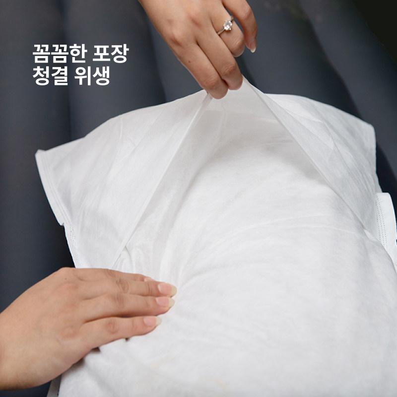 일회용 위생커버 시트 호텔용 부직포 베개커버 덮개 여행용 병원 베갯잇 - 상세 이미지 3