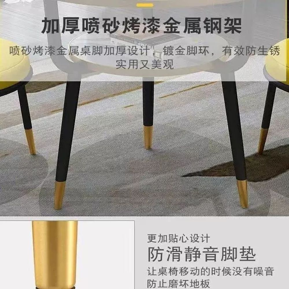 카페 거실테이블 협탁 모던 원형테이블 디자인 찻상 거실탁자 심플 좌탁 라운드테이블 - 상세 이미지 5
