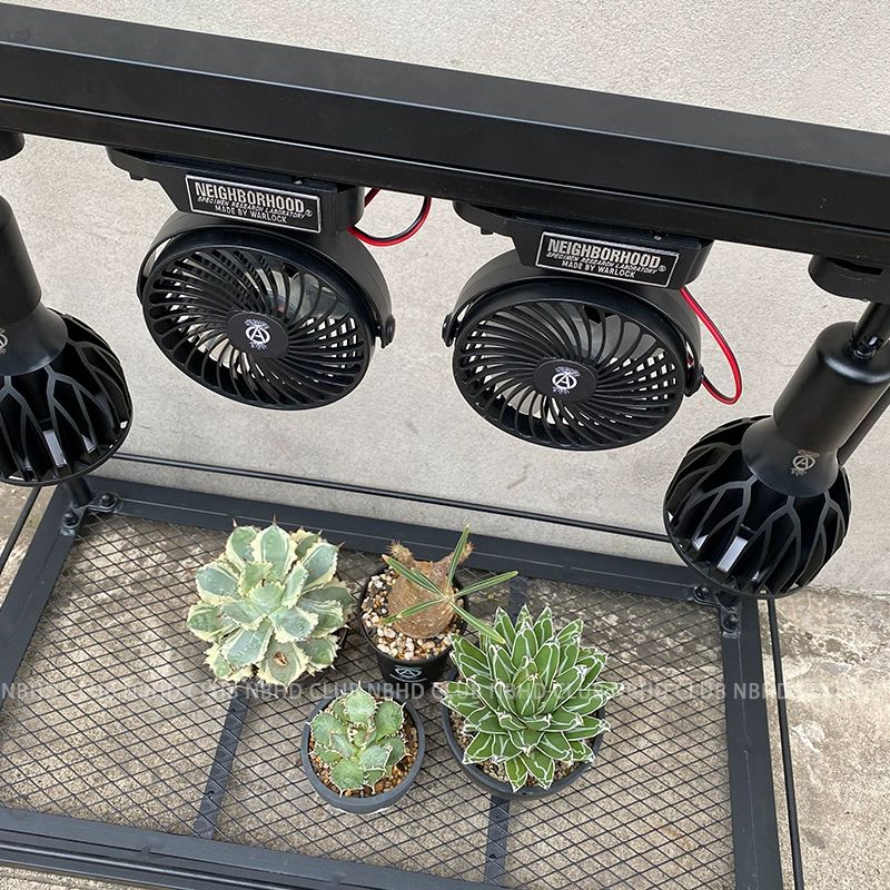 우산 선반 조명 다육이 식물 선풍기 전구 램프 키우기 세트 렉 와이어 재배 식물등 - 상세 이미지 5