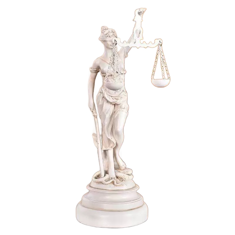 변호사 정의의여신상 개업선물 서재 로펌 빈티지 장식품 소품 저울 조각상 - 상품 이미지