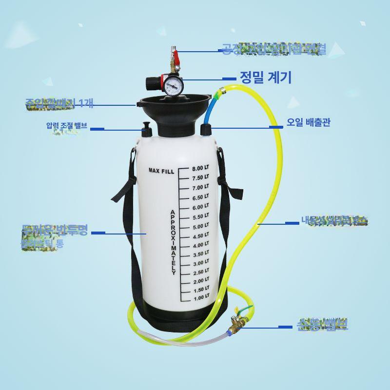 자동 미션 오일 펌프 교환기 변속기 급유 장치 카센터 전용 가솔린 엔진 밀폐형 - 상세 이미지 4