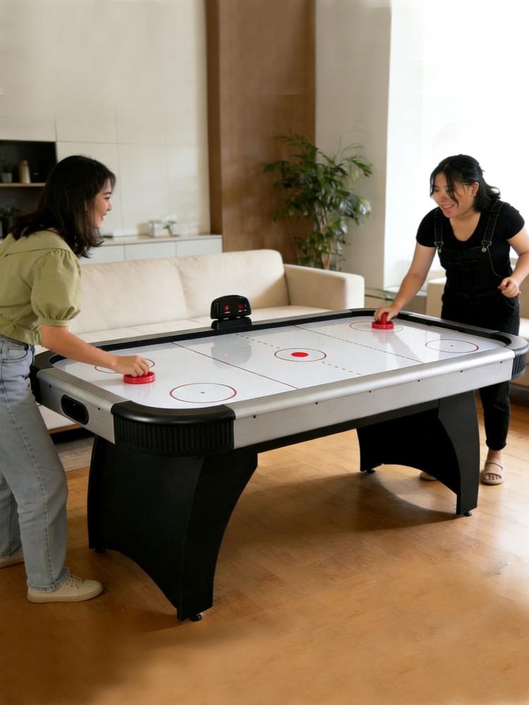 아이스 에어하키게임 놀이 가정용 파티 보드 오락실 게임기 게임용 테이블하키 탁구대 - 상세 이미지 4