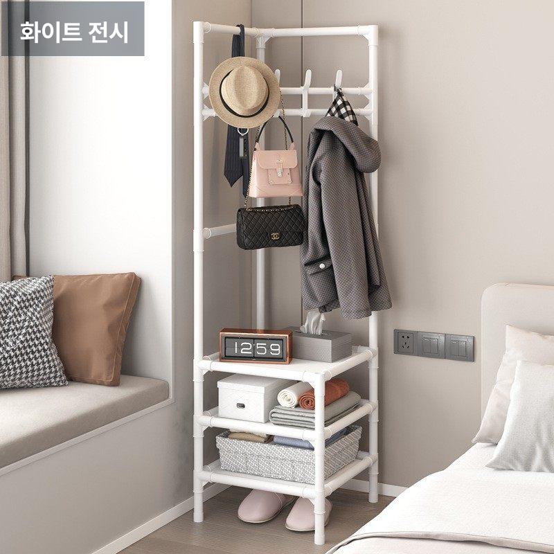 수납 옷걸이행거 스탠드 옷장 철제 코너옷걸이 모서리선반 - 상세 이미지 3