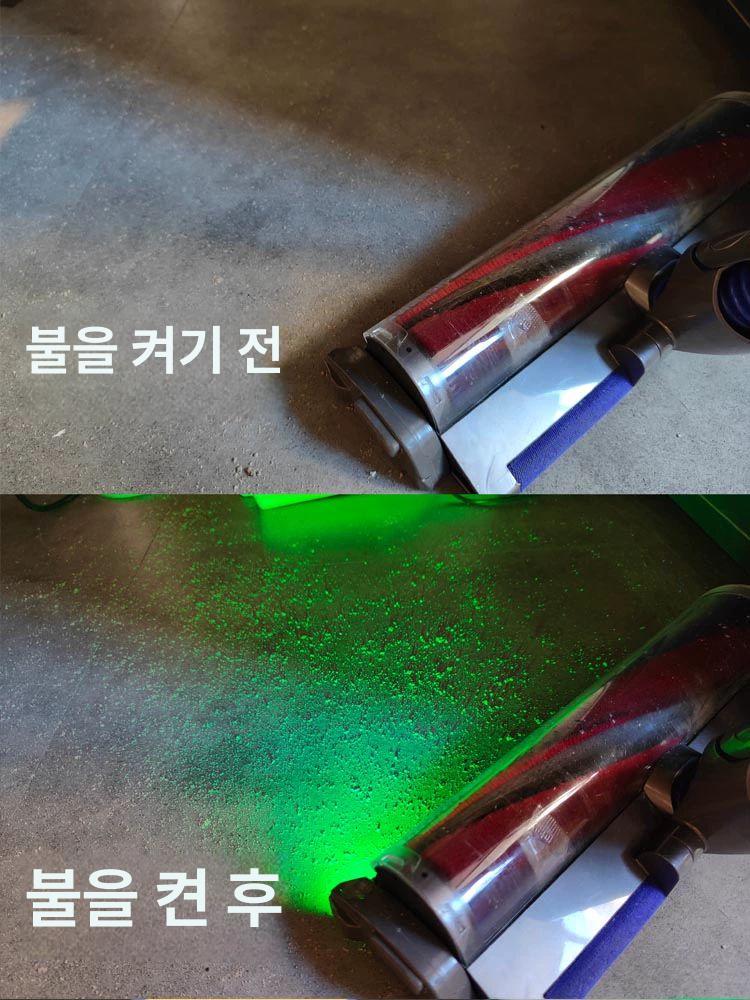 청소기 레이저 먼지 LED 그린 진공 조명 라이트 - 상세 이미지 4