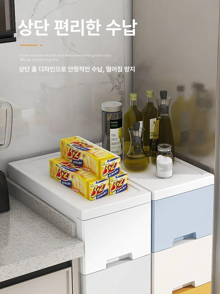 엔틱 틈새서랍장침대 침실 수납장 협탁 완료 코너 침대협탁 우드 거실 완전 엔틱서랍장 - 상세 이미지 3