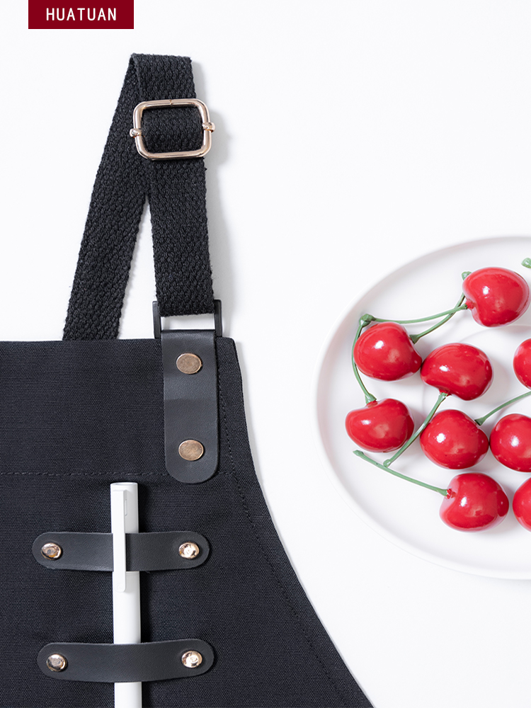 블랙 미용앞치마 미용실앞치마 공방 네일샵 스커트 바리스타 생활방수 업소용 - 상세 이미지 3