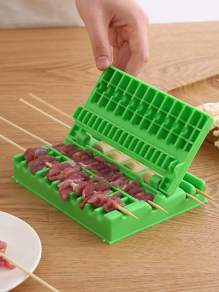 양꼬치 만들기 업소용 꽂기 닭꼬치구이 핸드헬드 식당 멀티 끼우기 메이커 제조기 염통 - 상세 이미지 2