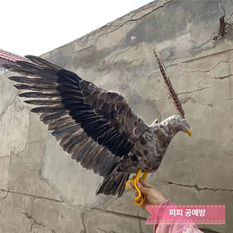 가짜 독수리 모형 장식품 새 과수원 조각상 대형 퇴치 새쫓는 독수리모형 보호 정원 비둘기 - 상세 이미지 3