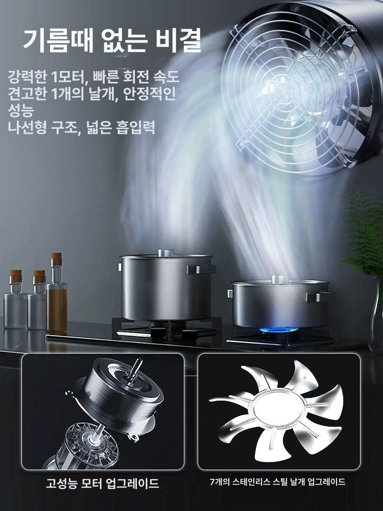 산업용 배기 환풍기 화장실 주방 식당 냉각 순환 강력 통풍 대형 팬 - 상세 이미지 4