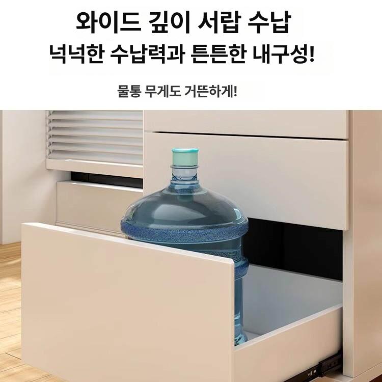 깊은 서랍장낮은 사무실 수납함 수납장 다용도 악세서리 트롤리 캐비넷 드레스룸 - 상세 이미지 4