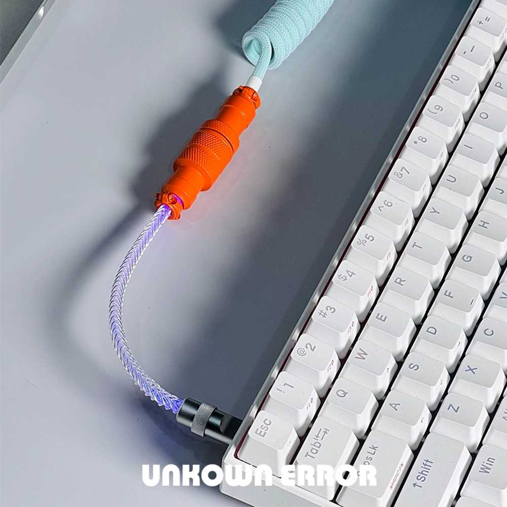 코일링 RGB 키보드케이블 스프링 게이밍용 기계식키보드 스모그 발광 연장 나선형 - 상세 이미지 3