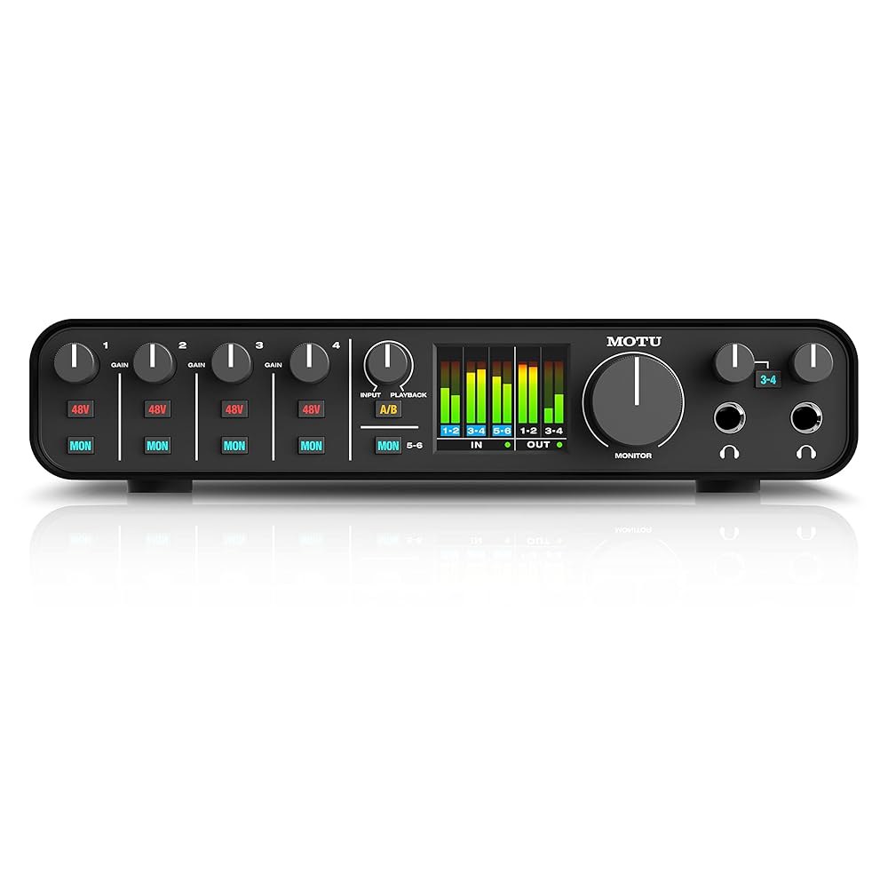 스튜디오 품질의 사운드를 갖춘 MOTU M6 6x4 USB-C 오디오 인터페이스 - 상세 이미지 2