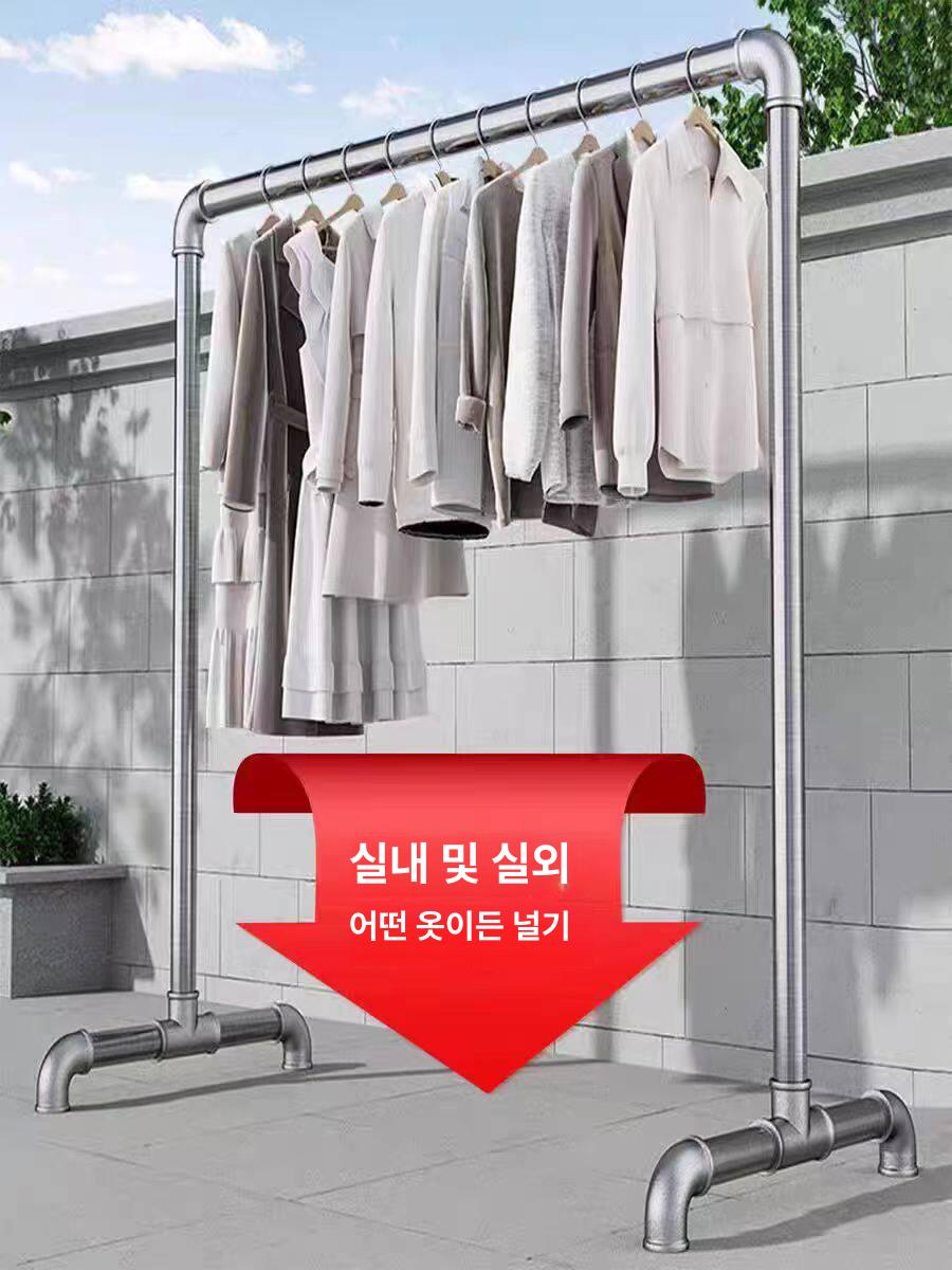 세탁소행거 옷가게 튼튼한 대형 물류 매장용 선반 옷걸이 - 상세 이미지 4