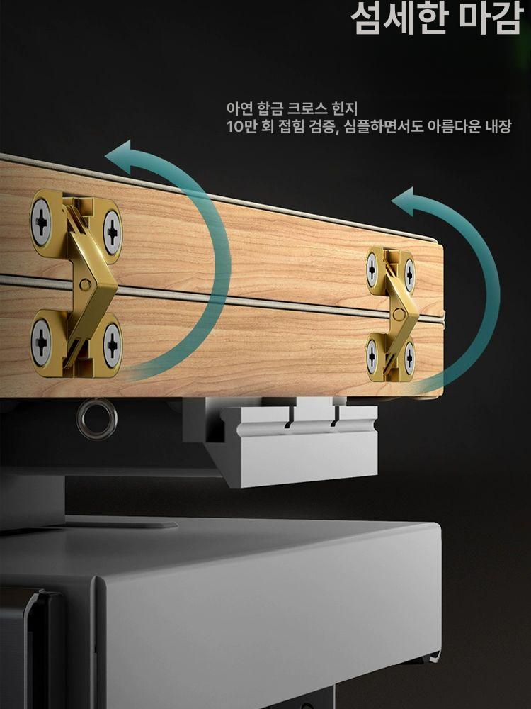 접이식 빌트인다리미판 가정용 수납형 수납 다림판 내장형 다림질 옷장 보드 다리미대 회전 - 상세 이미지 5