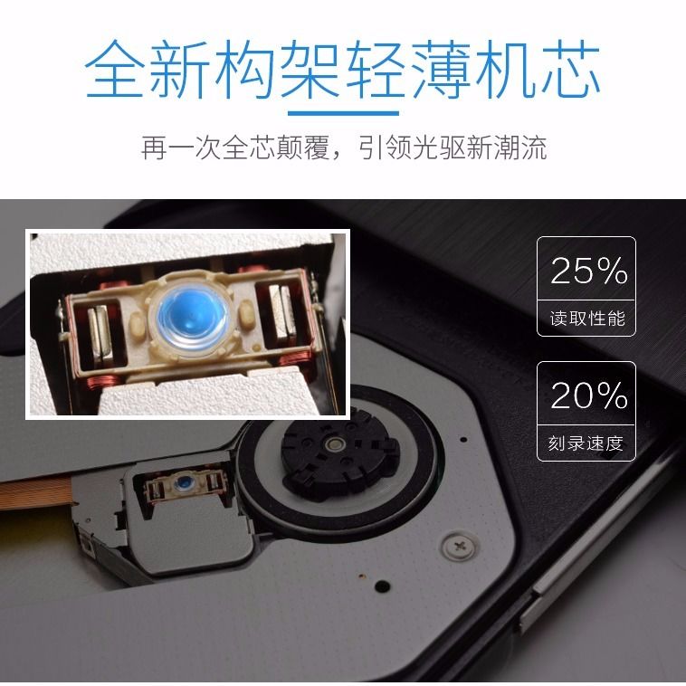 CD 롬 USB 디비디 드라이브 씨디룸 버너 시디룸 컴퓨터 리더기 굽기 외장형 맥북 콤보 - 상세 이미지 5