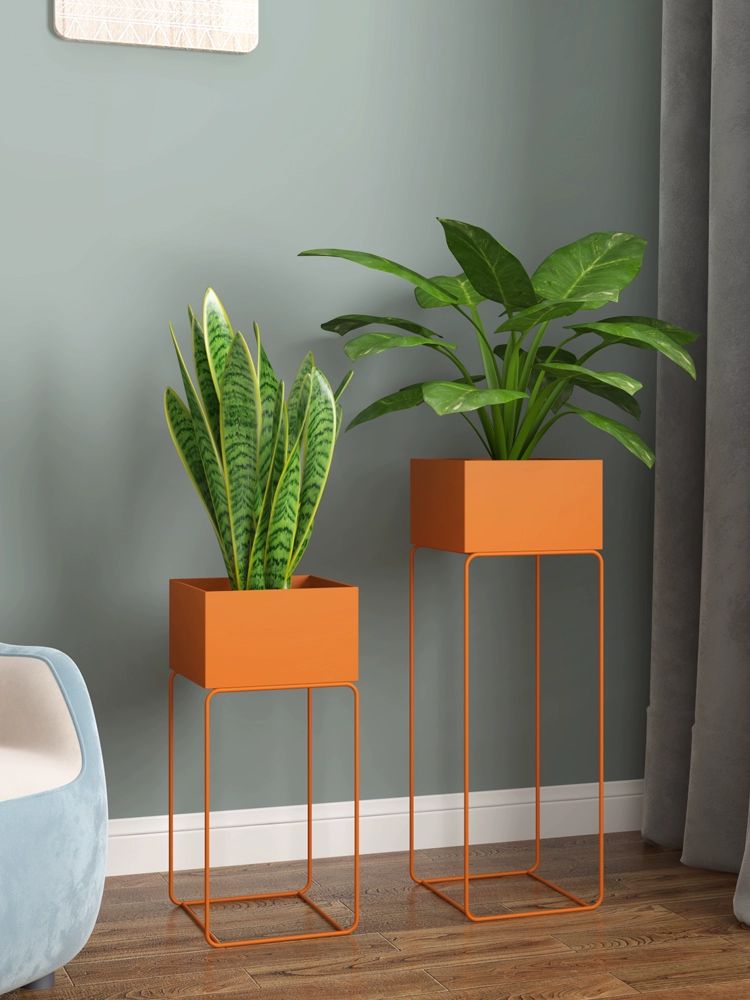 철제화분 스탠드 베란다 정원 북유럽 야외 테라스 식물 선반 카페 인테리어 - 상세 이미지 4