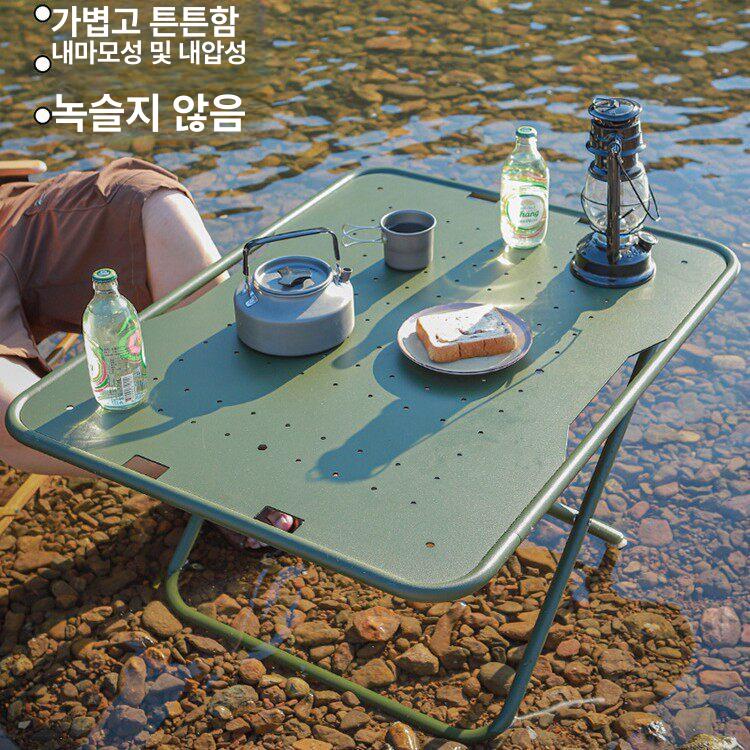 백패킹 접이식테이블 휴대용 야외 캠핑용 경량 사이드 캠핑식탁 - 상세 이미지 3