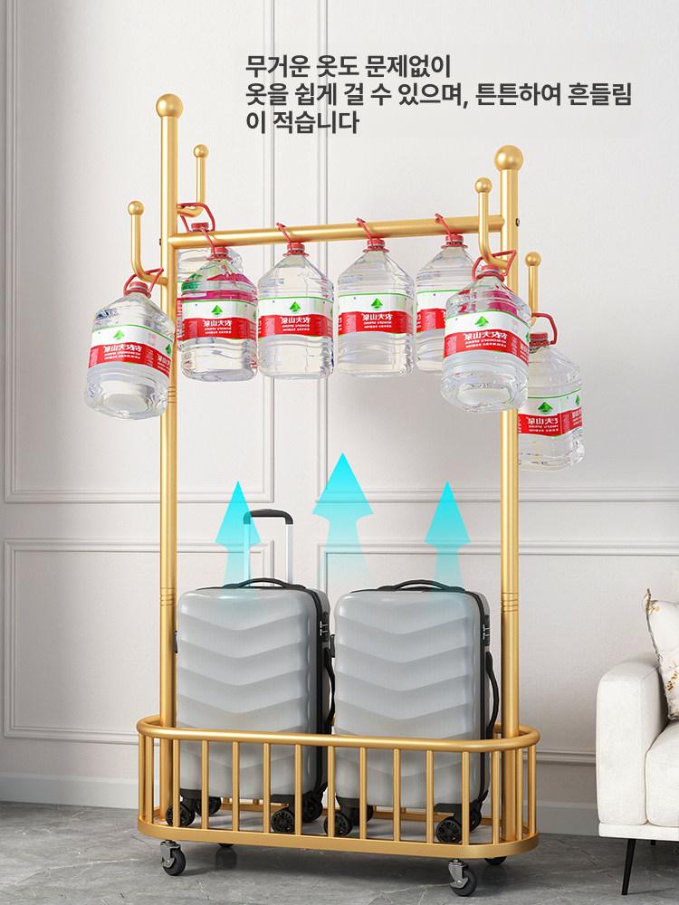 이동식행거 옷걸이 스테인레스 의상실 선반 수납 원룸 보강 이동 의류 바퀴 옷가게 스튜디오 이미지 6