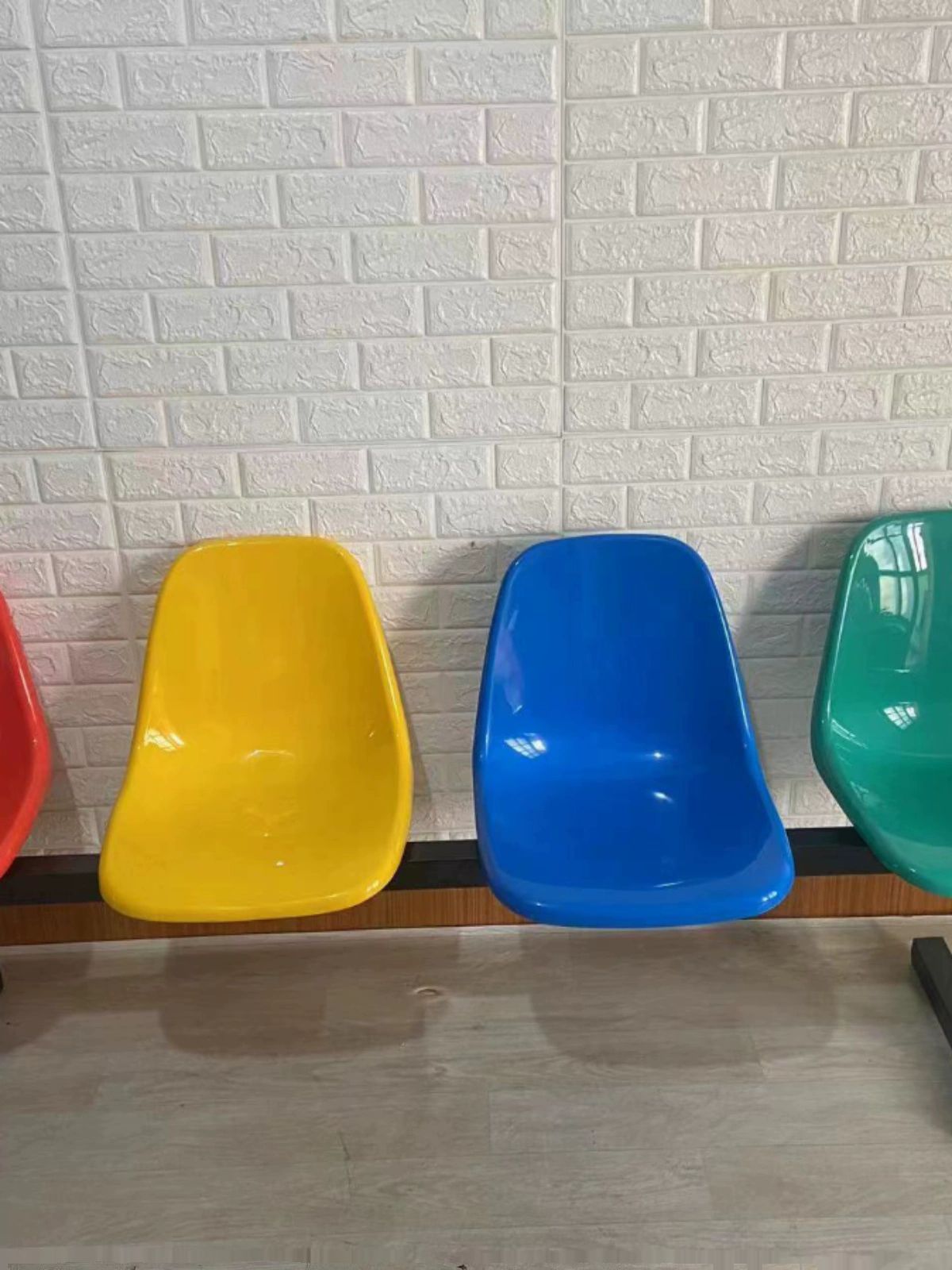 철제 플라스틱 벤치 인테리어 의자 카페 식당 사무실 야외용 상업용 좌석 가구 - 상세 이미지 4