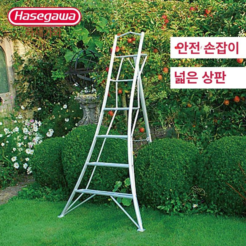 과수원 전지용 삼각 알루미늄 사다리 높이조절 안전 작업용 정원 디딤대 지지 도구 - 상세 이미지 3