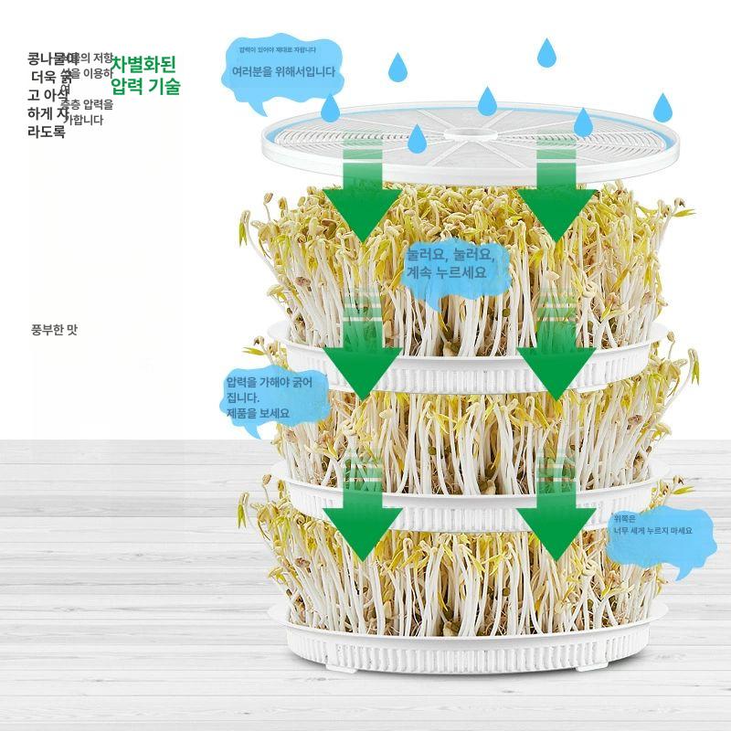 집에서 키우는기계 가정용 발아기 콩나물자동 식물 자동재배기 녹두 다기능 무순 - 상세 이미지 2