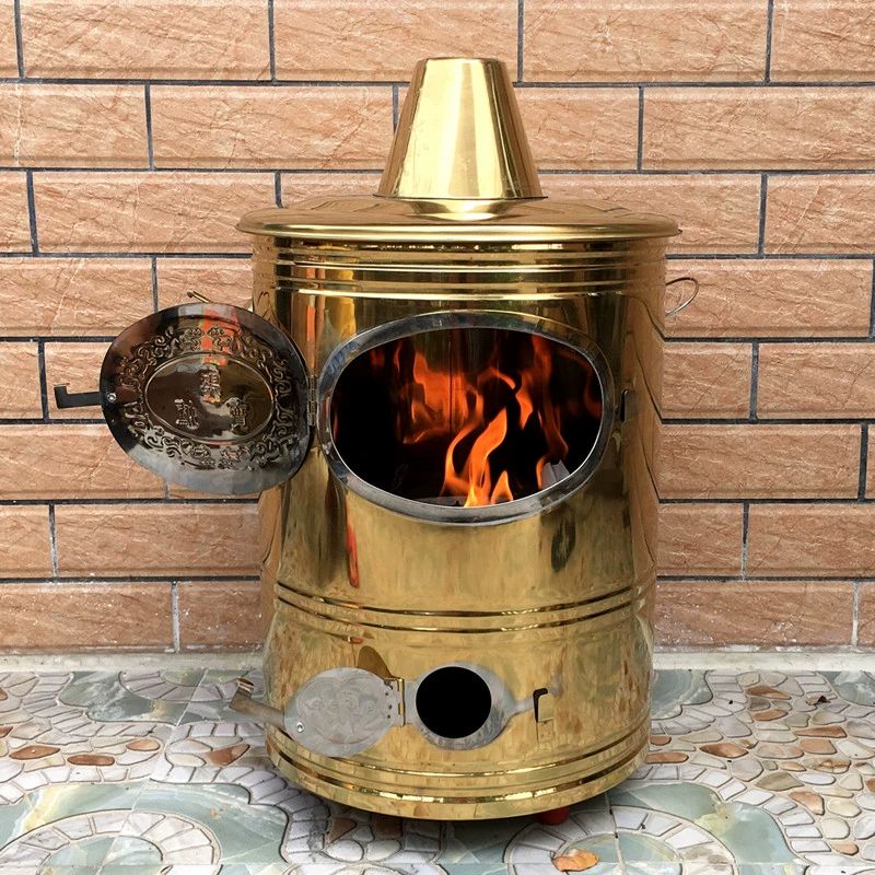 드럼통 소각기 스텐 가정용 소형 소각통 화로 두꺼운 낙엽 표준 골드 무연 굴뚝 장작 농막 - 상품 이미지