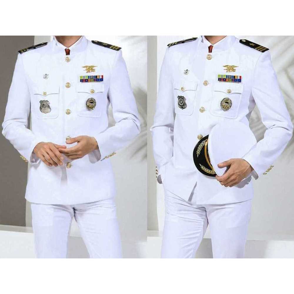 해군복 슈트 촬영 코스프레 의전복 남자 코스튬 모자 졸사 셔츠 제품 해병 군인 - 상품 이미지