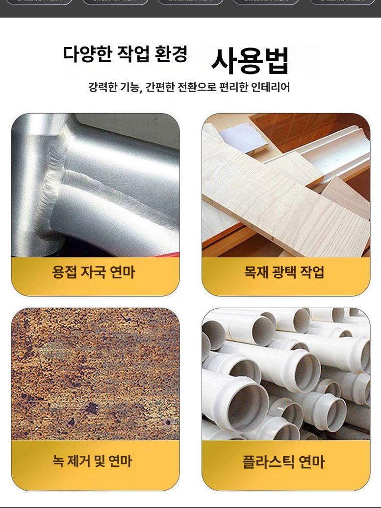미니 샌딩기 원형 소형 연삭 연마기 자동차 공구 벨트 연삭기 컴팩트 사포 원형샌딩기 편심 - 상세 이미지 3