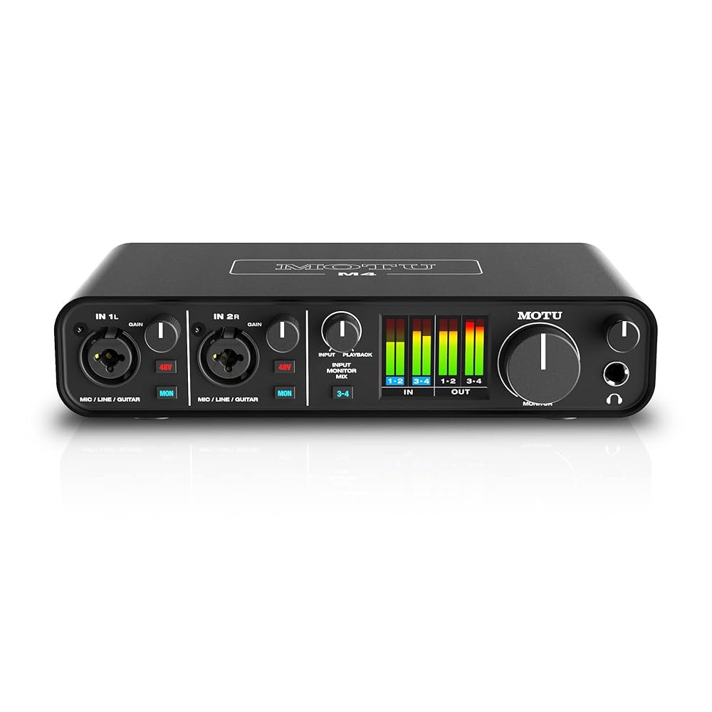 MOTU M4 4x4 USB-C 오디오 인터페이스 - 상품 이미지