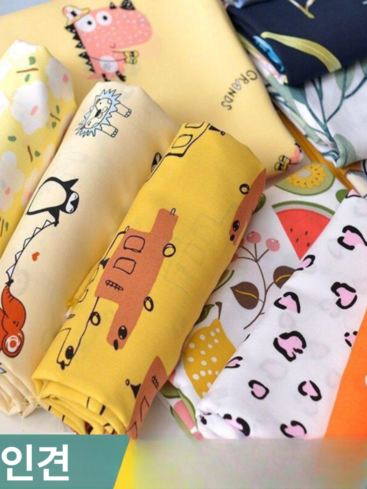 스타일 장식 린넨 코튼 DIY 만들기 리폼 원단 의류 천 옷 소재 패브릭 - 상품 이미지