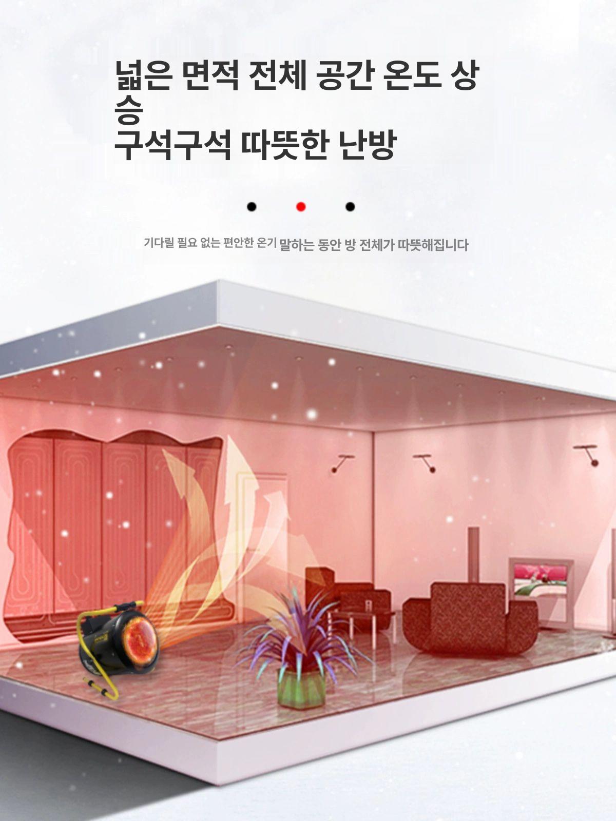 히팅기 산업용열풍기 농업용 전기 디지털 공업용열풍기 무선 온풍기 히터 이미지 6